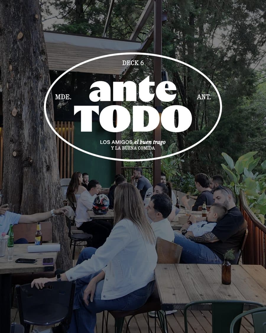 El deck de Ante Todo entre los pinos